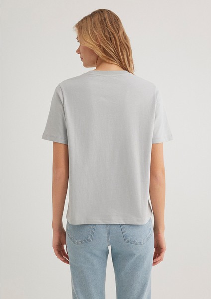 Gri Basic Tişört 1600965-70075 indirimleri