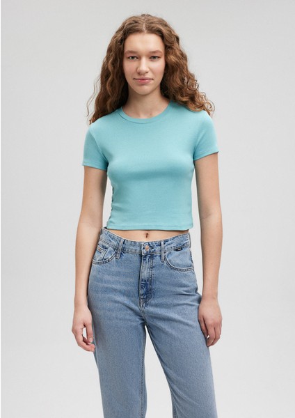 Yeşil Basic Tişört 1600814-71463 modelleri