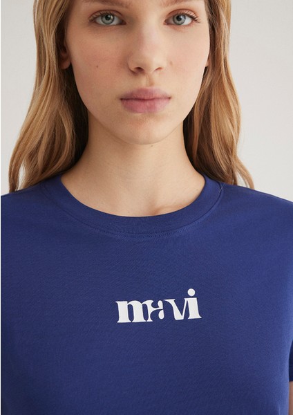 Mavi Baskılı Lacivert Tişört 1612241-70722 indirimleri