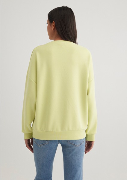 Lux Touch Yeşil Modal Sweatshirt 168837-71498