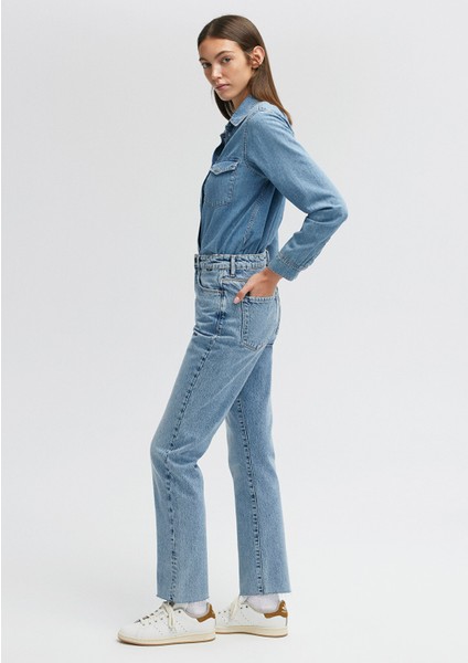 New York Classic Denim Vintage İndigo Mavisi Jean Pantolon 101441-86468 indirimleri