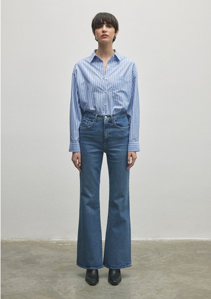 Los Angeles Classic Denim Indigo Mavisi Jean Pantolon 1010349-86463