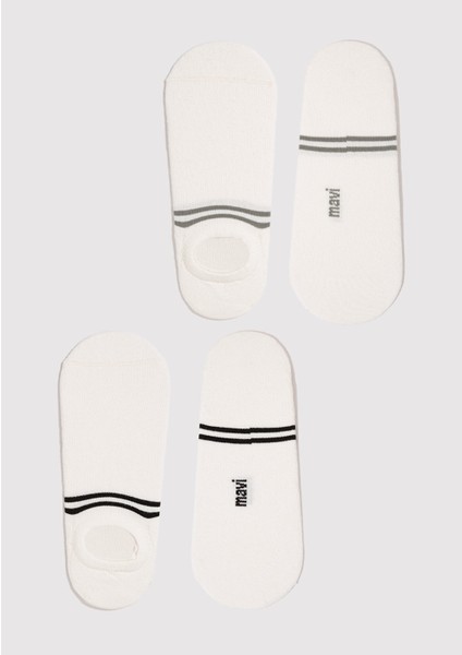 2li Ekru Babet Çorabı 092593-34523