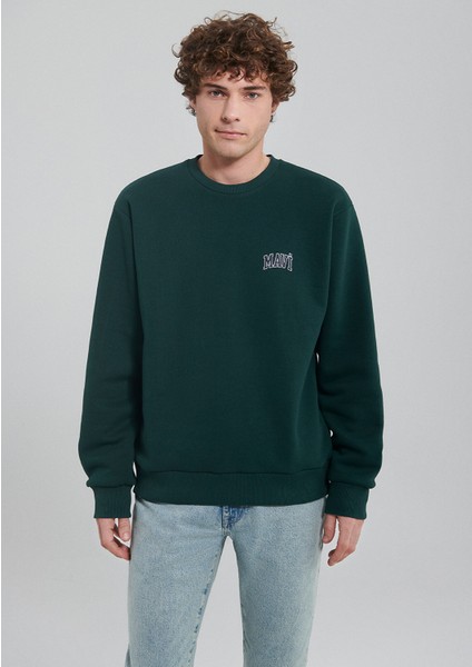 Mavi Logo Baskılı Yeşil Sweatshirt 0611716-81570 modelleri