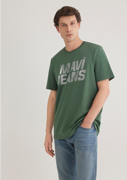 Jeans Baskılı Yeşil Tişört 0610260-81570