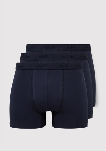 3lü Lacivert Basic Boxer Seti0911414-30761