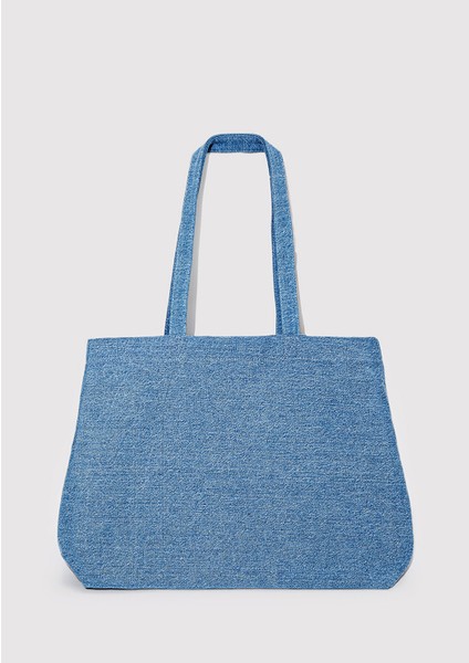Mavi Logo Baskılı Denim Çanta 1912566-80195 modelleri