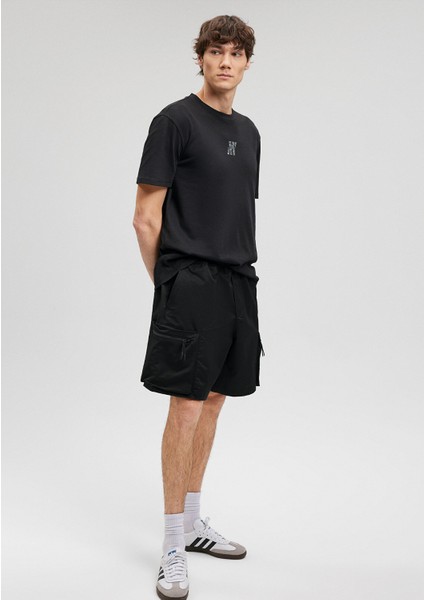 Siyah Kargo Şort 0410211-900 fiyatları