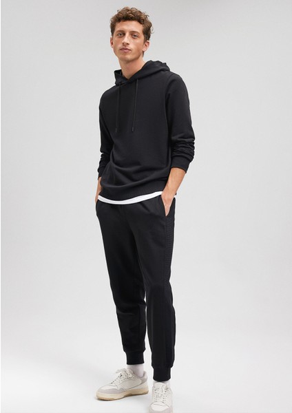 Black Kapüşonlu Siyah Sweatshirt0S10135-900