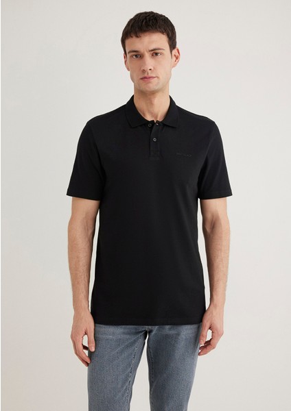 Siyah TENCEL TM Polo Tişört 0611837-900