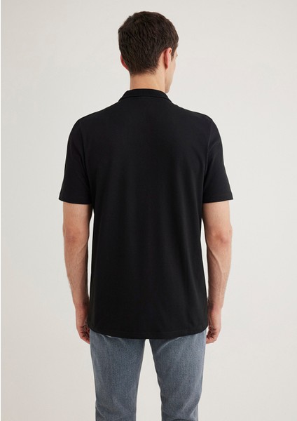 Siyah TENCEL TM Polo Tişört 0611837-900