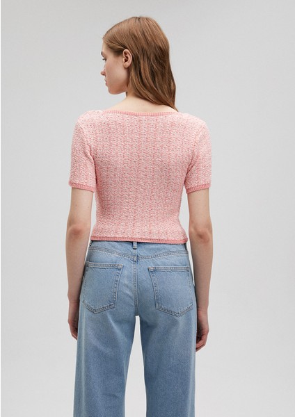 Crop Pembe Triko Top1710424-71247 indirimleri