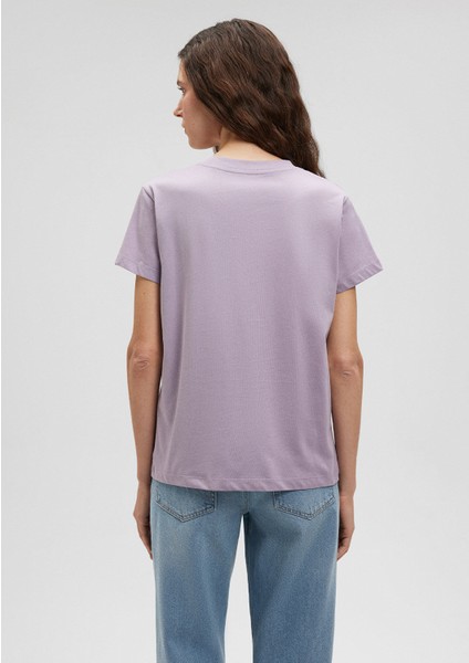 Bisiklet Baskılı Lila Tişört1612399-70556 fırsatları