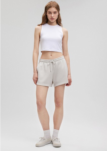 TENCEL TM Karışımlı Bej Şort1410154-83746