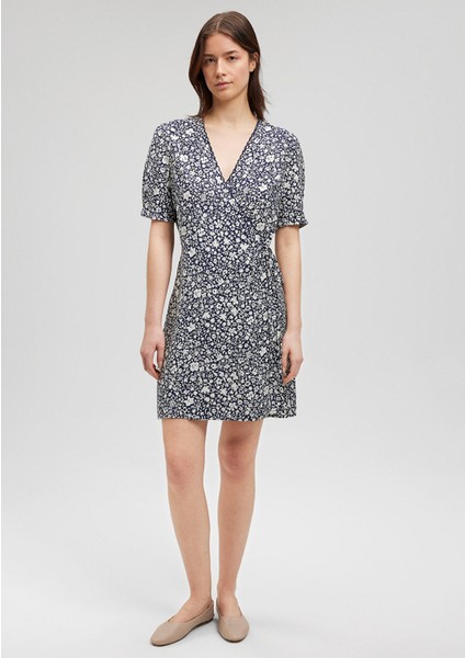 Çiçek Baskılı Dokuma Elbise1310482-87003