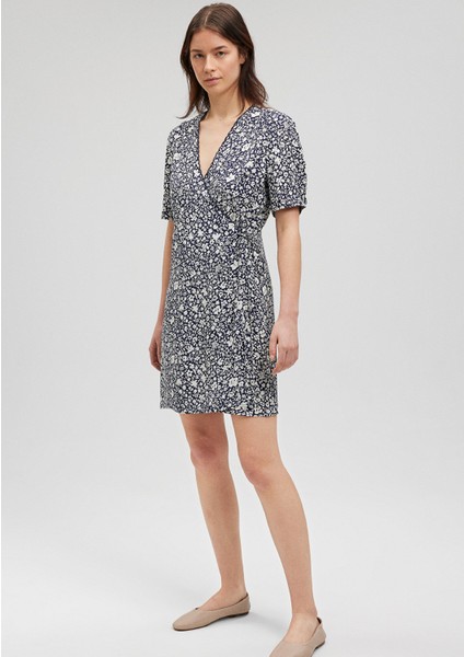 Çiçek Baskılı Dokuma Elbise1310482-87003 modelleri