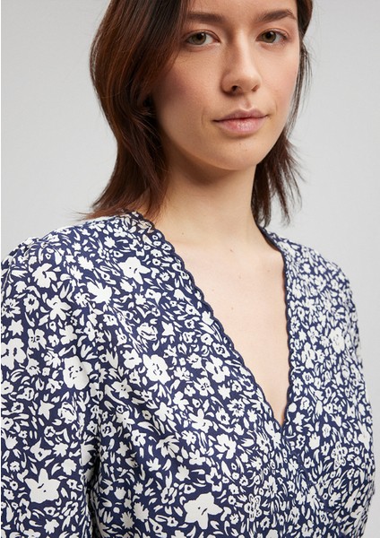 Çiçek Baskılı Dokuma Elbise1310482-87003 indirimleri