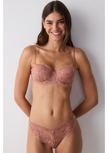 Bloom Lace Dantel Açık Kahverengi Sütyen fiyatları