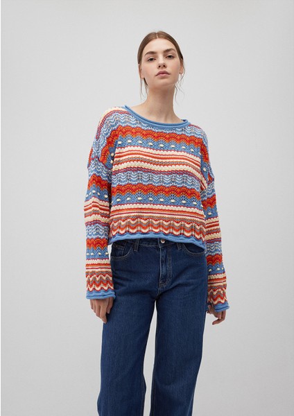 Jakarlı Kırmızı KAZAK1710154-70460