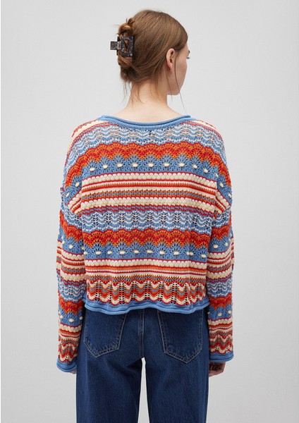 Jakarlı Kırmızı KAZAK1710154-70460 fırsatları