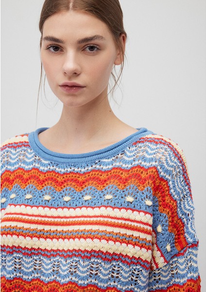 Jakarlı Kırmızı KAZAK1710154-70460 indirimleri