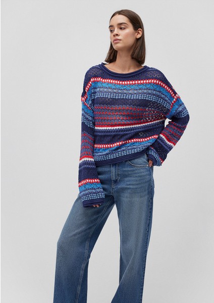 Jakarlı Lacivert Kazak 1710329-70491 fiyatları