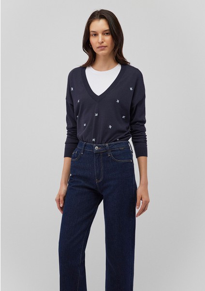 V Yaka Lacivert Kazak 1710507-86623