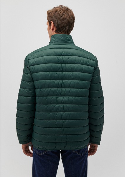 Dik Yaka Yeşil Şişme Mont 0110016-85173 fırsatları