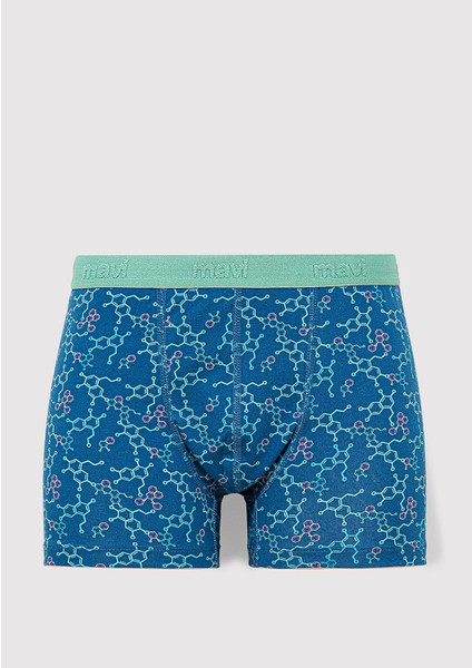 Baskılı Mavi Boxer 0911636-70861