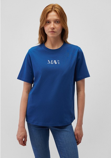 Mavi Logo Baskılı Lacivert Tişört 1611594-82625 modelleri