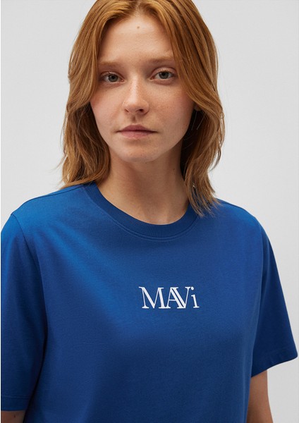 Mavi Logo Baskılı Lacivert Tişört 1611594-82625 indirimleri