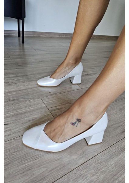 10 1948 Topukla Kadın Kalın Topuklu Şık Günlük Ayakkabı fiyatları