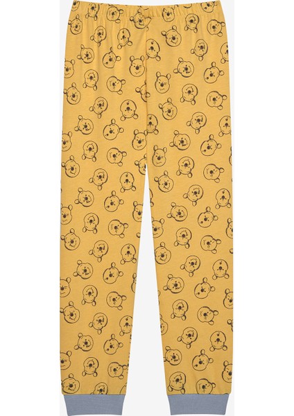 Unisex Winnie Pooh Sarı Pijama Takımı modelleri
