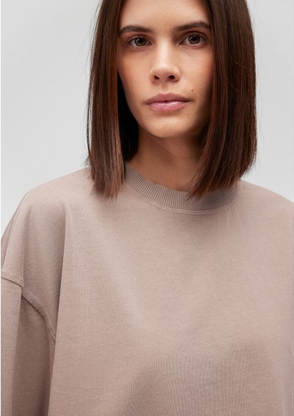 Kahverengi Basic Crop Tişört 1612662-70364 fırsatları