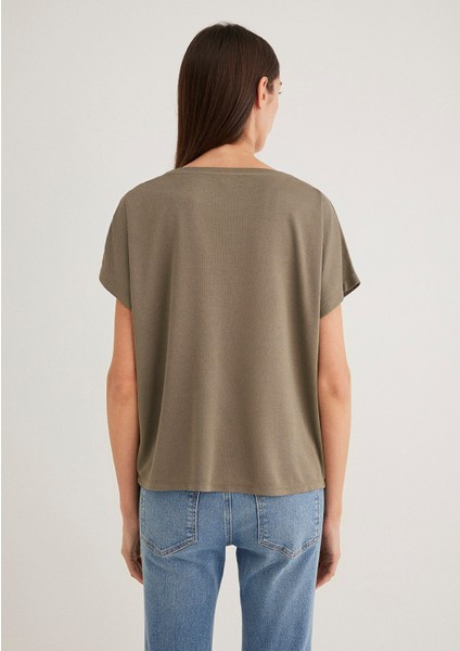 Lux Touch TENCEL TM Yeşil Modal Basic Tişört 167245-86961