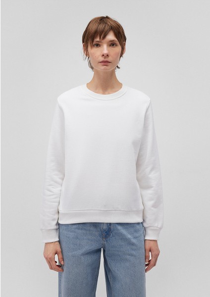 Bisiklet Yaka Beyaz Sweatshirt1S10183-80194 modelleri