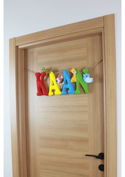 Kaan Isimli Erkek Bebek ve Hastane Odası Kapı Süsü