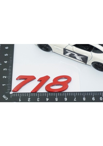 Porsche 718 Bagaj 3M 3D Kırmızı Abs Yazı Logo Amblem fırsatları