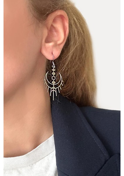 Paslanmaz Çelik Ultra Hafif Laser Tribal Sallantılı Kadın Küpe fiyatları