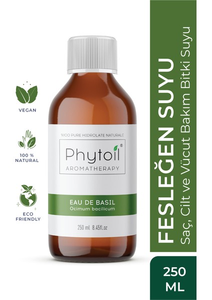 Fesleğen Suyu- Saç, Cilt ve Vücut Bakım Bitki Suyu- Phytoıl Eau De Basil 250 ml