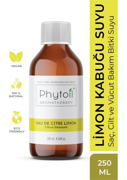 Limon Suyu- Saç, Cilt ve Vücut Bakım Bitki Suyu- Phytoıl Eau De Cıtrı Lımon 250 ml