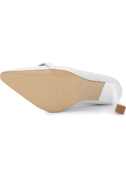 Kadın Deri Beyaz Topuklu Ayakkabı 1063 134462 Bn Ayk SK24-25 Beyaz Cılt fırsatları