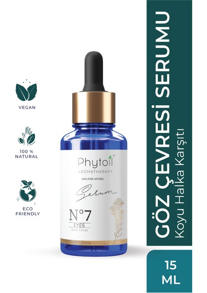 Koyu Halka Karşıtı Göz Çevresi Serumu- No7 Serum Eyes Dark Cırcle 7 ml