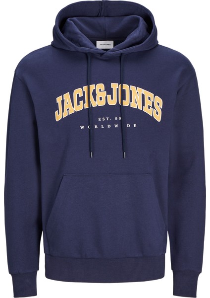 Jack & Jones Büyük Beden Logo Baskili Sweatshirt - Caleb