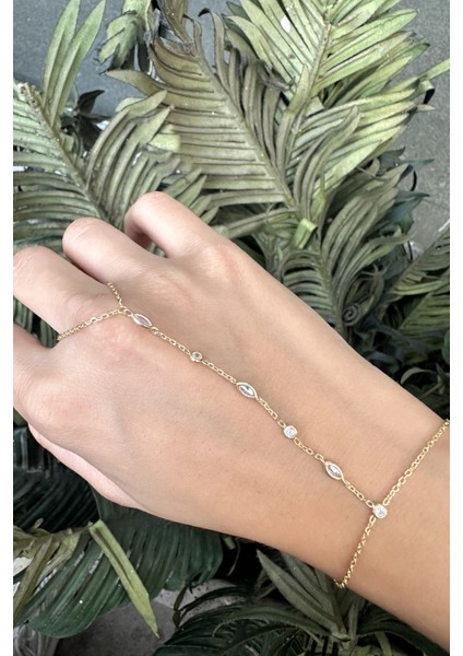 925 Ayar Gold Kaplamalı Zirkon Taşlı,özel Tasarım Gümüş Şahmeran