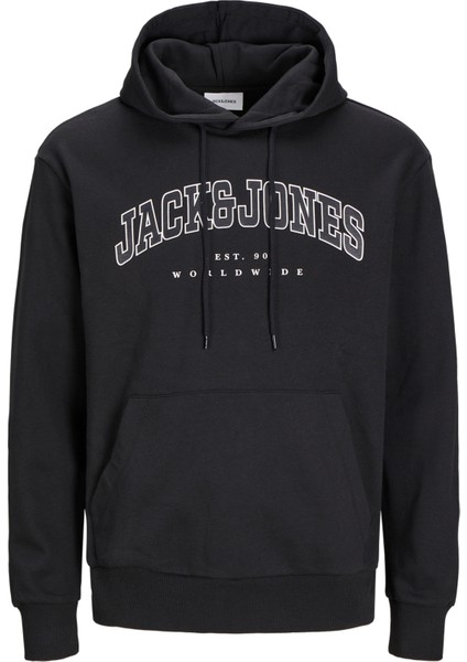 Jack & Jones Büyük Beden Logo Baskili Sweatshirt - Caleb