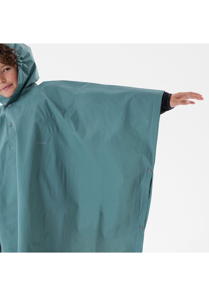 Forclaz Çocuk Outdoor Panço Yağmurluk - 7/15 Yaş - Yeşil - MH100 indirimleri