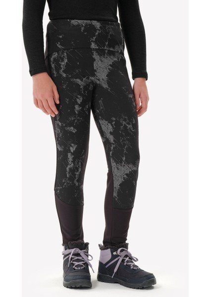 Quechua Çocuk Sıcak Tutan Outdoor Tayt - Siyah - 7/15 Yaş - SH100