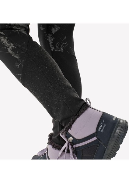 Quechua Çocuk Sıcak Tutan Outdoor Tayt - Siyah - 7/15 Yaş - SH100