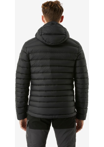 Forclaz Erkek Outdoor Kuş Tüyü Şişme Mont - Kapüşonlu - Siyah - MT500 - -10 °C